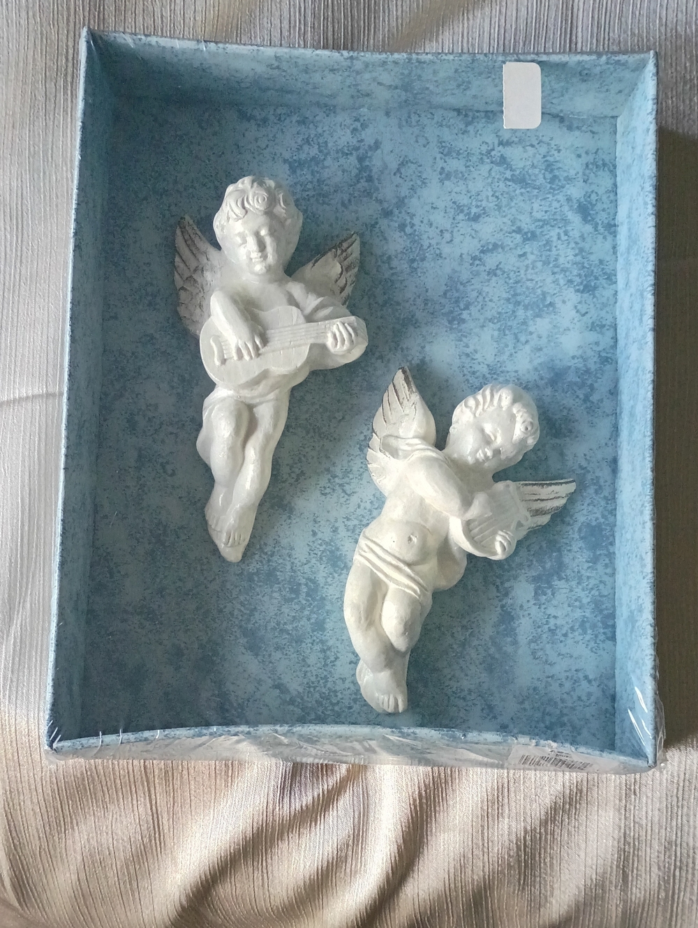 White Cherub Wall Decor - Classic Angel Accents